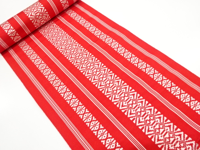 JAPANESE KIMONO / ANTIQUE BOLT FOR NAGOYA OBI / SILK / CHIKUZEN HAKATA